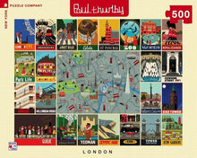 Load image into Gallery viewer, London Collage 500 Piece Jigsaw Puzzle - New York Puzzle Company
