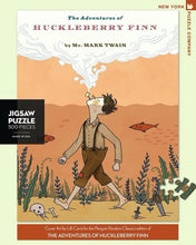 Load image into Gallery viewer, Huckleberry Finn 500 Pieces Jigsaw Puzzle by New York Puzzle Co.
