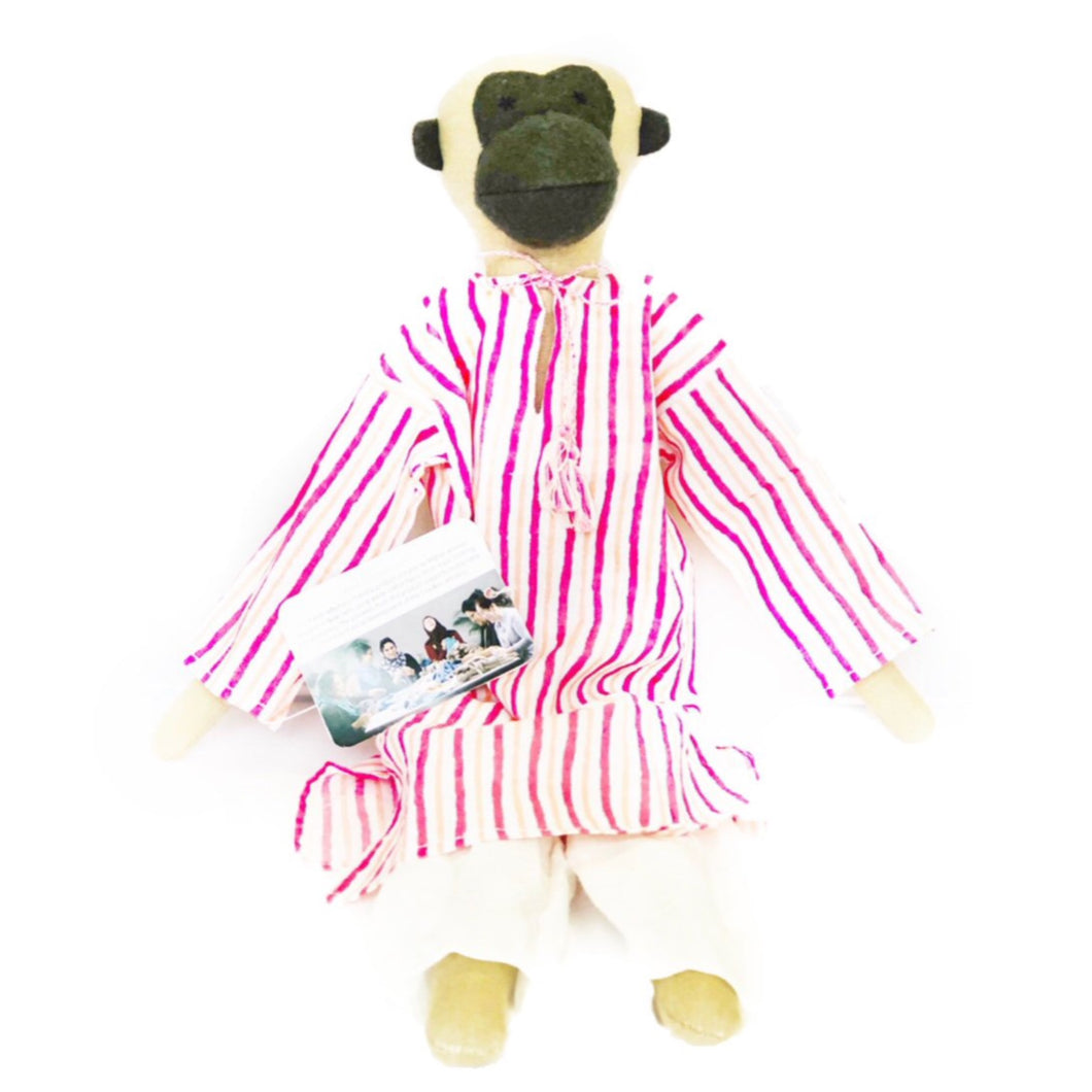 Neelu The Monkey Doll H47cm- Fair Trade & Handmade