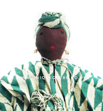 Load image into Gallery viewer, Doll African Lady with Turban H47cm- Fair Trade
