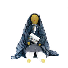 Load image into Gallery viewer, Fair Trade Doll Afghan Lady with Blue Veil H47cm Handmade
