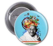 Load image into Gallery viewer, Mahatma Gandhi Pin Badge Collectables
