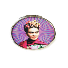 Load image into Gallery viewer, Doubled Pocket Mirror -Frida Kahlo By Wajiro Dream Mexipop Art Design
