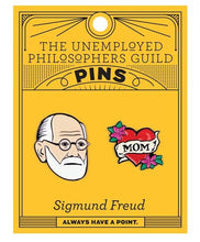 Load image into Gallery viewer, Sigmund Freud &amp; Mom Pins by The Unemployed Philosophers Guild
