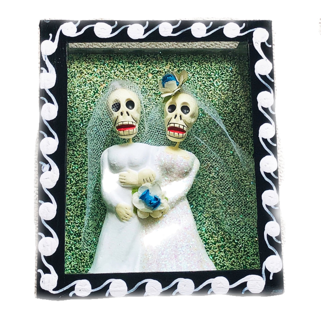 Bridal Skeletons Showcase Handmade Mexican Crafts - 2 Women