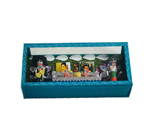 Load image into Gallery viewer, Mexican Wooden Box with Frida – Turquoise - Handmade in Mexico
