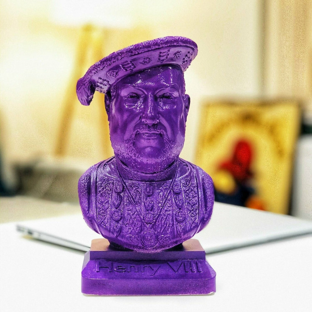 Henry VIII Bust Purple Alabaster and Plaster