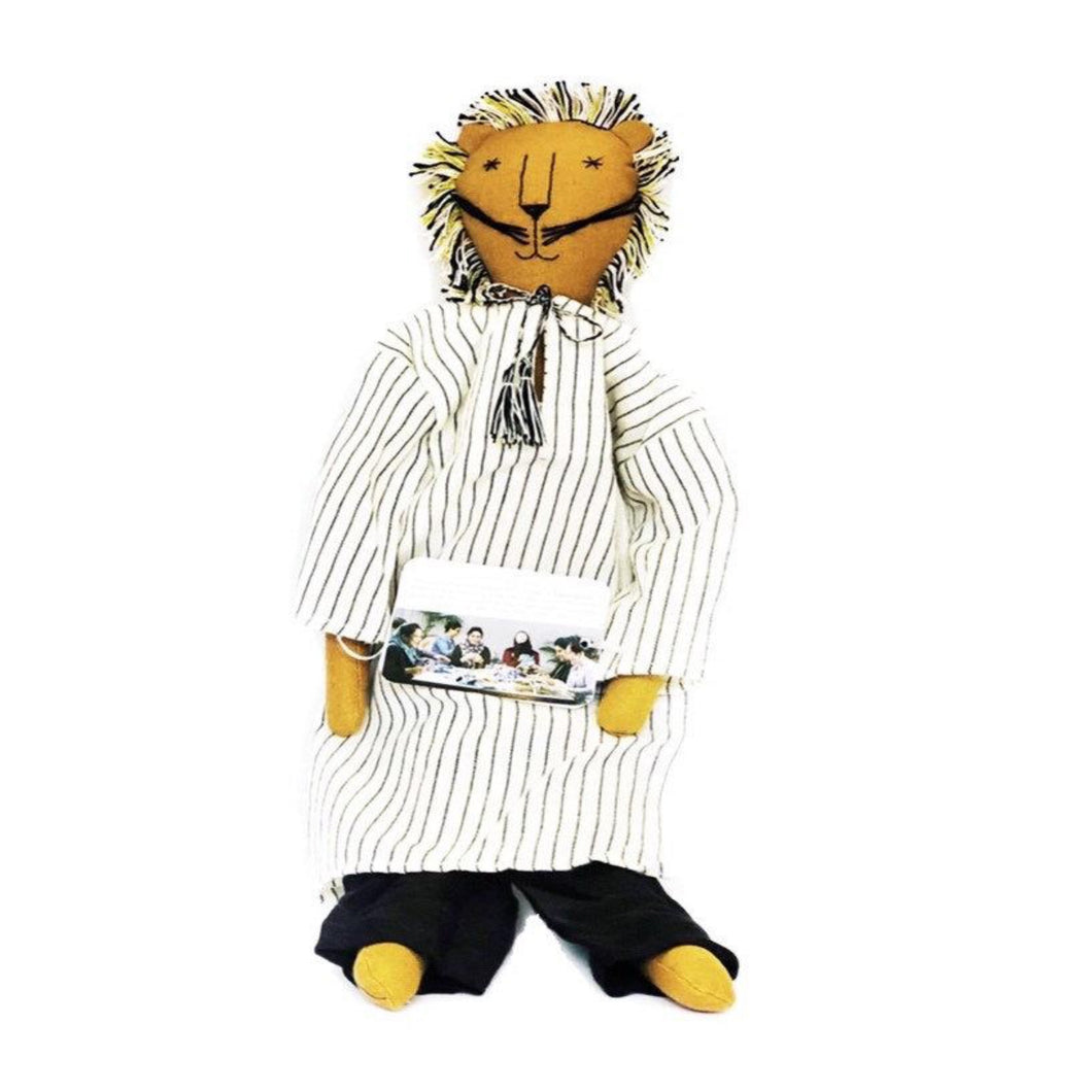 Kom The Lion Doll H47cm - Fair Trade & Handmade
