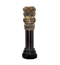 Load image into Gallery viewer, India Ashoka Pillar Wooden Handmade H30cm
