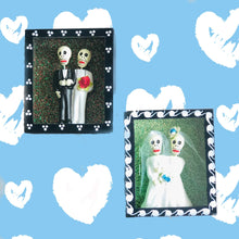 Load image into Gallery viewer, Bridal Skeletons Showcase Handmade Mexican Crafts - 2 Women
