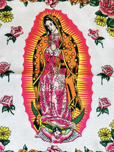 Load image into Gallery viewer, Virgen de Guadalupe Scarf - Bandana - Made in Mexico. Orange Colour
