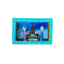 Load image into Gallery viewer, Mexican Skeleton &quot;Paris Eiffel Tower&quot; Showcase Small - Handcrafts
