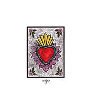 Load image into Gallery viewer, Milagro Espinas y Flores - Linocut and watercolour Engraving - 25x17.5cm - 2017 Limited Edition 2017 - Mexican Art
