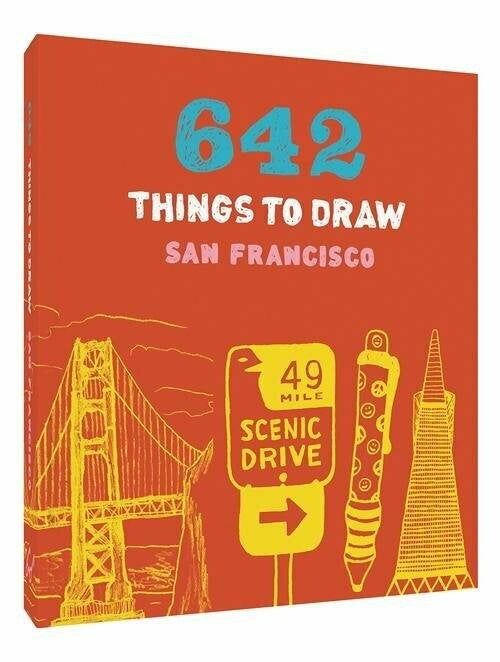 Colouring Book 642 Things to Draw - San Francisco by Chronicle Books