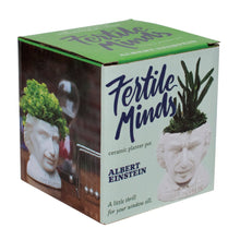 Load image into Gallery viewer, Gift Box Albert Einstein Head Ceramic Planter
