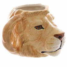 Load image into Gallery viewer, Set of 6 Lion Head Ceramic Mugs
