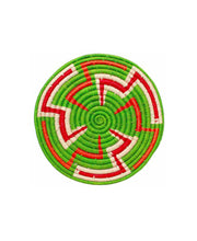 Load image into Gallery viewer, Raffia Placemat Lime Base, 30cm. Fair Trade, Eco and Ethical Gifts for the Trade
