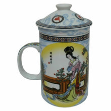 Load image into Gallery viewer, Chang He Infuser Mug with Lid made with Porcelain

