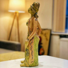 Load image into Gallery viewer, Multicolour Hand Painted Ceramic Javanese Woman Home Decor
