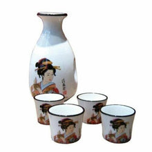 Load image into Gallery viewer, Porcelain Japanese Lady Sake Set Home Decor
