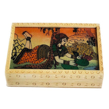 Load image into Gallery viewer, Unique Gemstone Painting Jewellery Box Handmade
