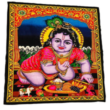 Load image into Gallery viewer, Bala Krishna Wall Sequin Hanging Tapestry Wall Decor
