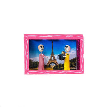 Load image into Gallery viewer, Mexican Skeleton &quot;Paris Eiffel Tower&quot; Showcase Small - Handcrafts
