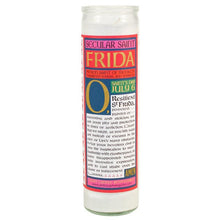 Load image into Gallery viewer, Frida Kahlo Secular Saint Candle Glass
