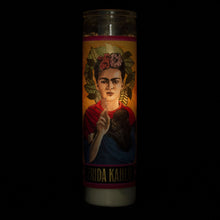 Load image into Gallery viewer, Frida Kahlo Secular Saint Candle Glass
