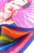 Load image into Gallery viewer, Frida Kahlo Pink Rays Grocery Bag By Wajiro Dream -Mexipop Art Design

