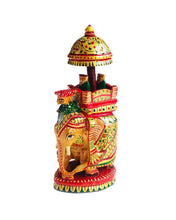 Load image into Gallery viewer, Wooden Hoda Elephant Ambabari Handmade Home Decor 17cm

