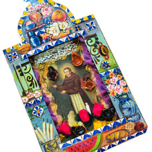Load image into Gallery viewer, Saint Pascual Bailon &#39;Patron of Kitchens and Cooks&#39; Shrine 25cm - Mexican Handmade Art
