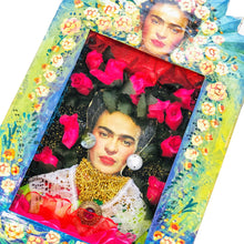 Load image into Gallery viewer, Frida Shrine Floral Diorama 26cm - Mexican Folk Art
