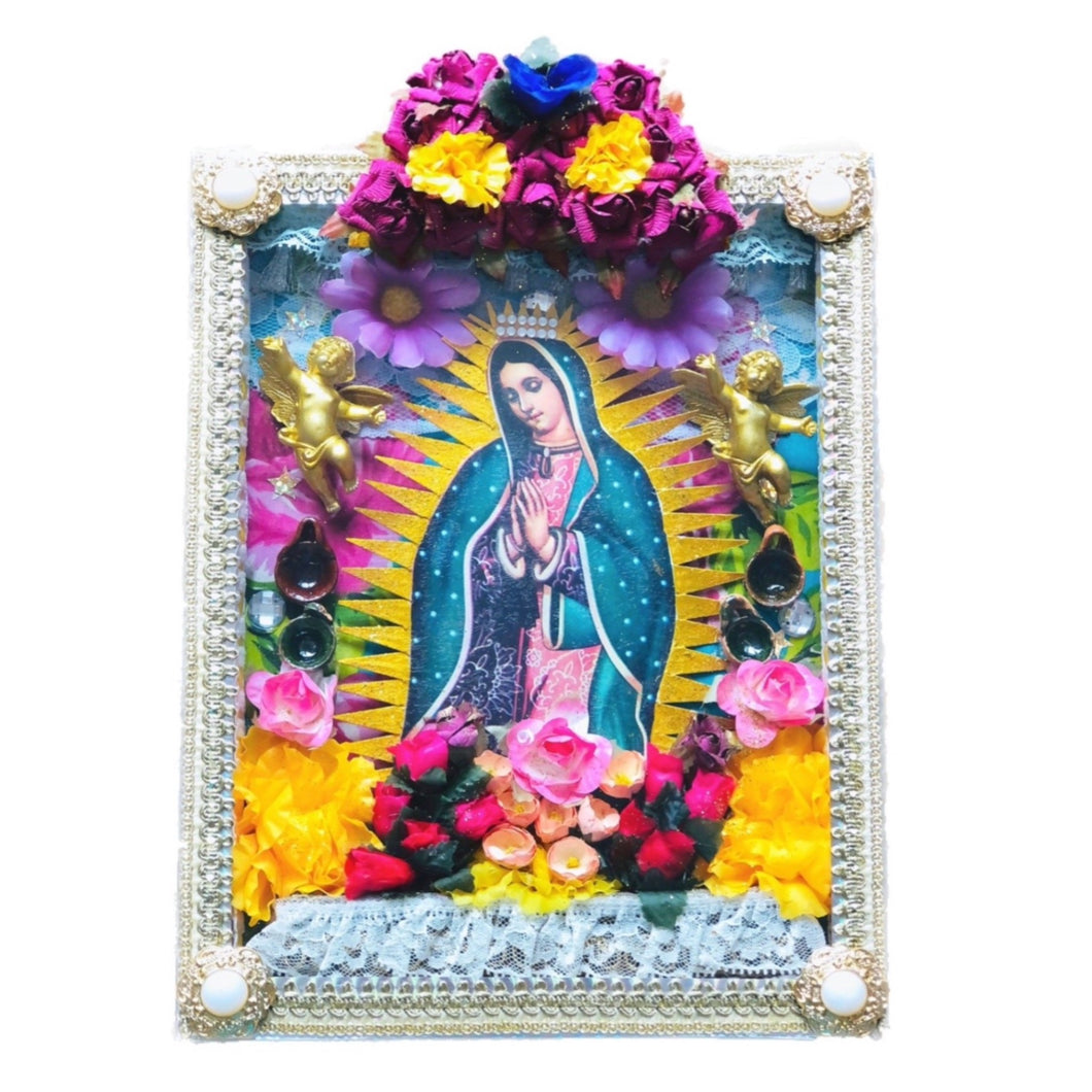 Our Lady of Guadalupe Shrine 28cm - Mexican Handmade Art