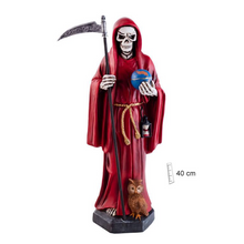 Load image into Gallery viewer, Saint of Holy Death Red Standing Statue 40 cm
