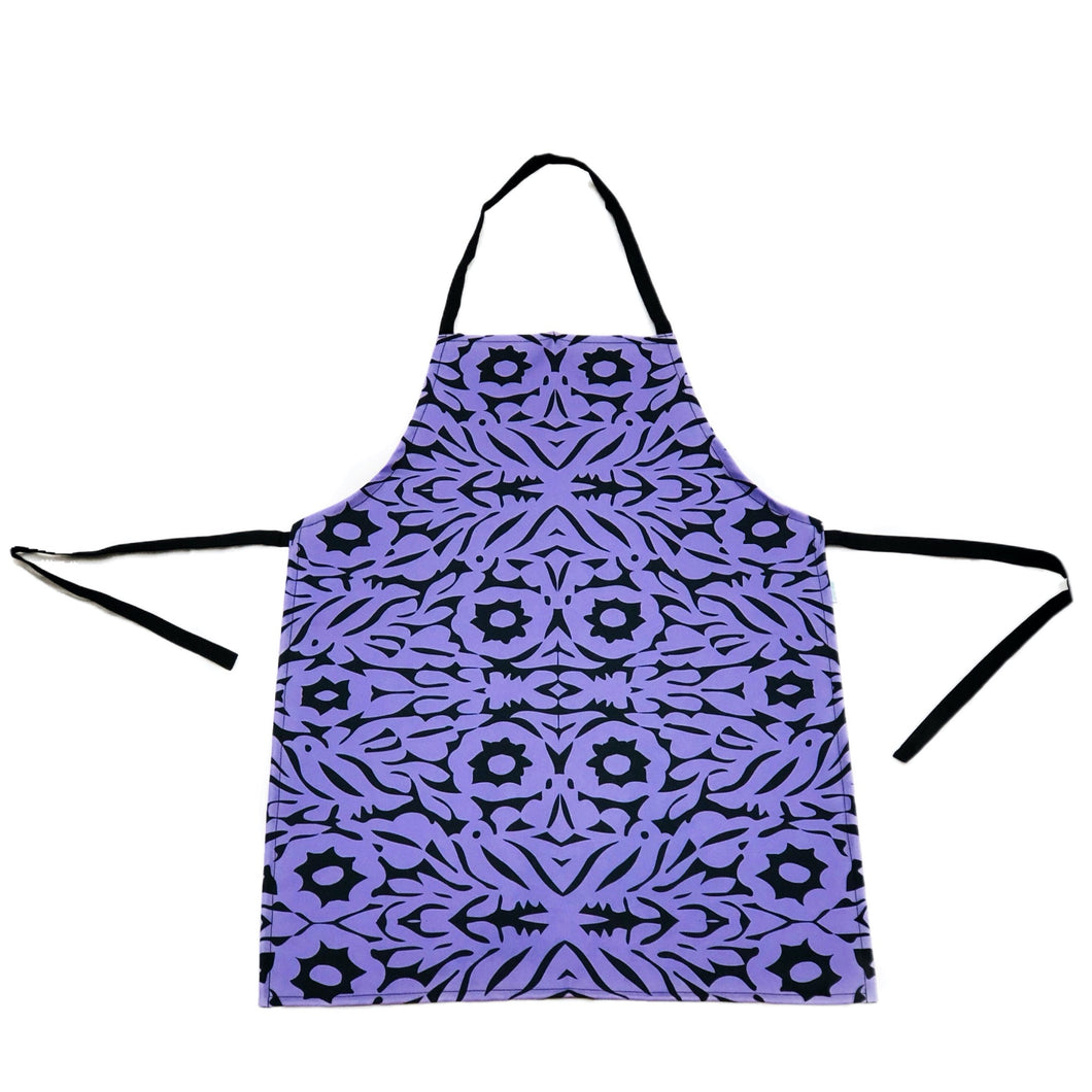 Mexican Oaxaca Embroidery Design Purple - Mexipop Art Design