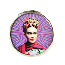 Load image into Gallery viewer, Doubled Pocket Mirror -Frida Kahlo By Wajiro Dream Mexipop Art Design
