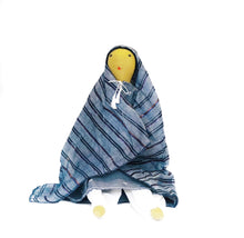 Load image into Gallery viewer, Fair Trade Doll Afghan Lady with Blue Veil H47cm Handmade
