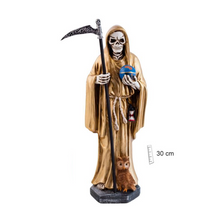 Load image into Gallery viewer, Golden Saint of Holy Death Standing Statue 30 cm
