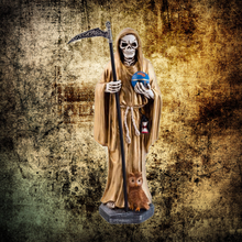Load image into Gallery viewer, Golden Saint of Holy Death Standing Statue 30 cm
