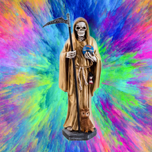 Load image into Gallery viewer, Golden Saint of Holy Death Standing Statue 30 cm
