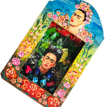 Load image into Gallery viewer, Frida Shrine 26cm with Flowers - Mexican Folk Art

