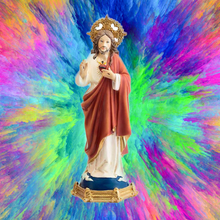 Load image into Gallery viewer, Sacred Heart of Jesus Resin Statue 22cm
