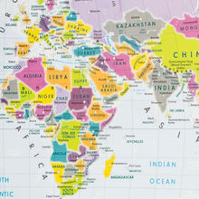 Load image into Gallery viewer, Glow in the Dark Children&#39;s World Map 84.1cm (w) x 59.4 (h)
