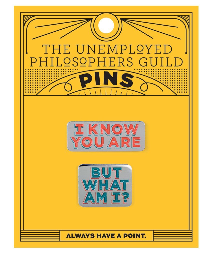 “I Know You Are But What Am I” Enamel Pin Set – Cheeky Pop Culture Lapel Pins
