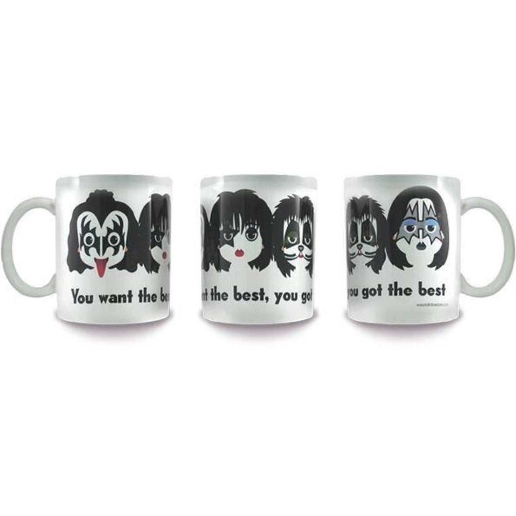 Set of 2 Kiss Rock Band Coffee Mugs