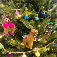 Load image into Gallery viewer, Set of 2 Carla Camels Hanging Decoration - Fair Trade and Eco friendly
